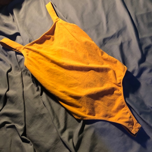 Orange “Mikey & Joey” bodysuit - Picture 2 of 5